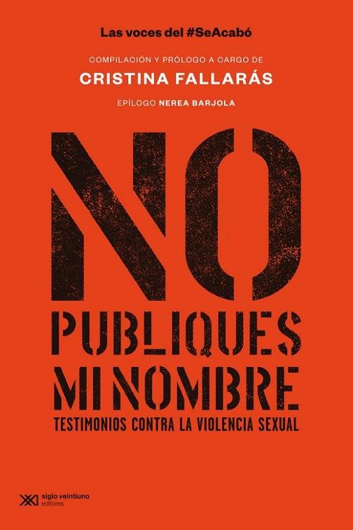 NO PUBLIQUES MI NOMBRE | 9788432321320 | FALLARÁS, CRISTINA