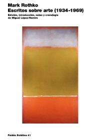 Escritos sobre arte (1934-1969) | 9788449319952 | Rothko, Mark