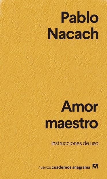 Amor maestro | 9788433916402 | Nacach, Pablo