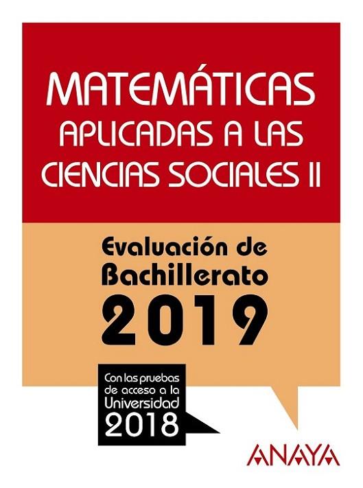 Matemáticas aplicadas a las Ciencias Sociales II. | 9788469856826 | Busto Caballero, Ana Isabel / Díaz Ortega, Ana María