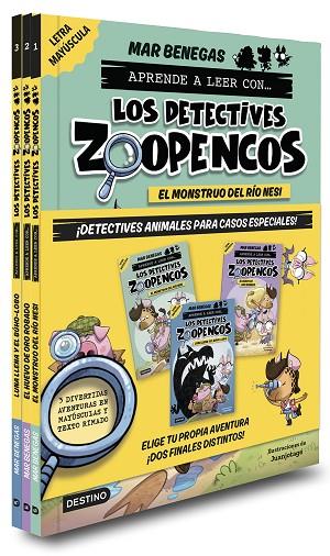 Pack Aprende a leer con...Los Detectives Zoopencos 1-3. Elige tu historia | 9788408285960 | Benegas, Mar