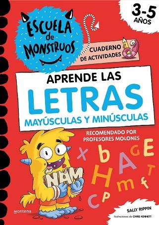 Escuela de Monstruos. Cuaderno de actividades - Aprende a escribir las LETRAS ma | 9788419085887 | Rippin, Sally