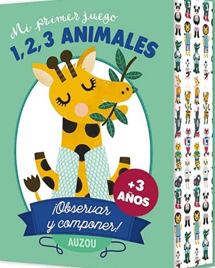 Mi primer juego. 1, 2, 3 animales | 9782733887080 | AA. VV.