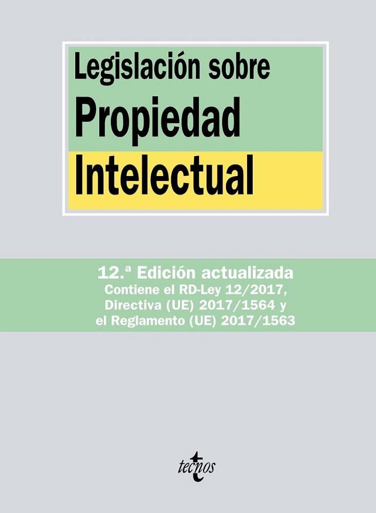 Legislación sobre Propiedad Intelectual | 9788430972661 | Editorial Tecnos