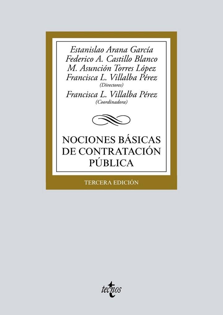 Nociones básicas de contratación pública | 9788430978731 | Arana García, Estanislao / Castillo Blanco, Federico A. / Torres López, María Asunción / Villalba Pé