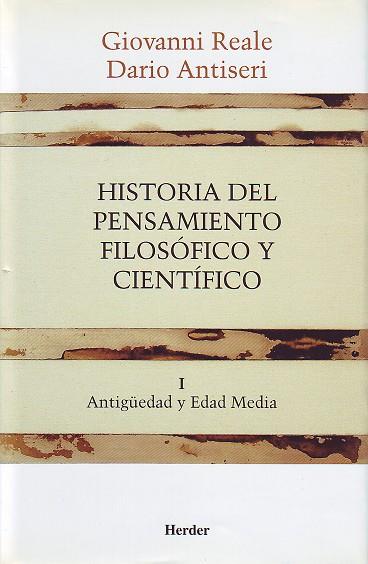 Historia del pensamiento filosófico y científico I | 9788425415876 | Reale, Giovanni / Antiseri, Dario