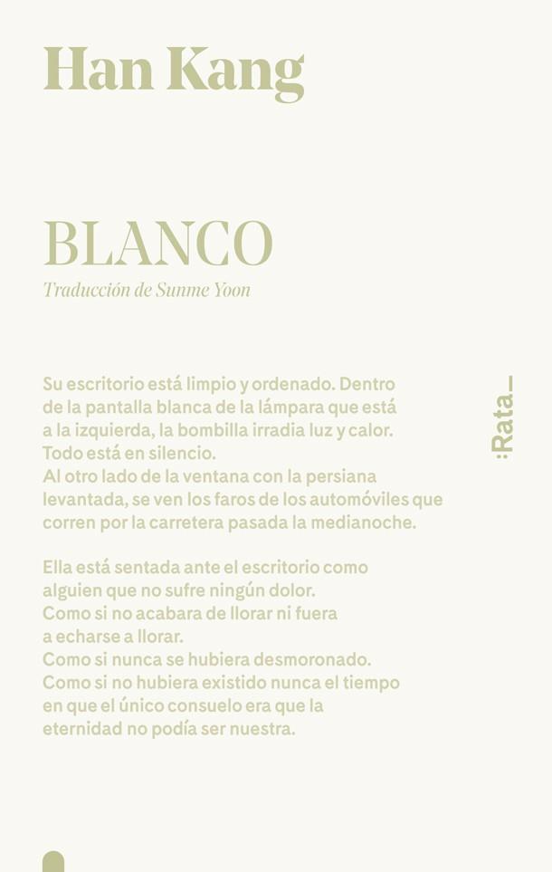 Blanco | 9788416738519 | Han Kang